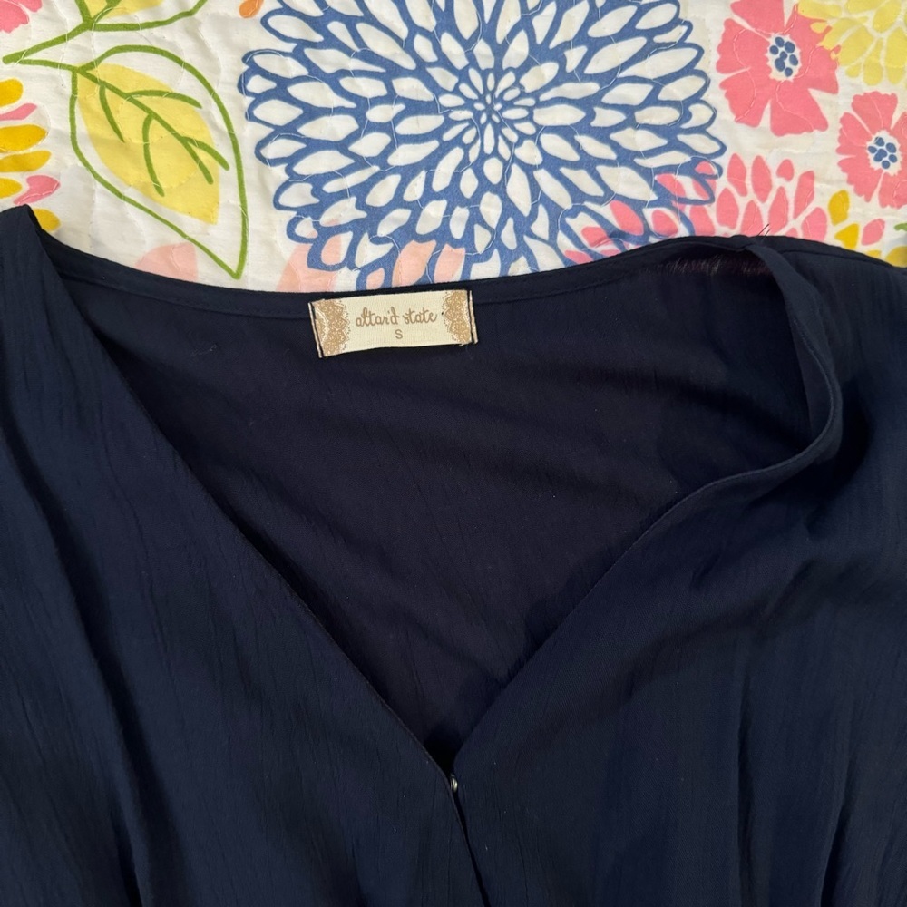Small altar’d state navy blue dress - Picture 2 of 4